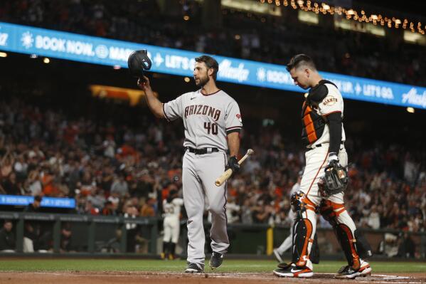 Madison Bumgarner doubles in first at-bat as Giants decline DH