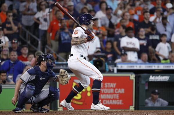 Alvarez homers as Astros down Yankees 7-5 for DH sweep – KGET 17