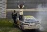William Byron celebrates after winning the NASCAR Daytona 500 auto race Monday, Feb. 19, 2024, at Daytona International Speedway in Daytona Beach, Fla. (AP Photo/Chris O'Meara)
