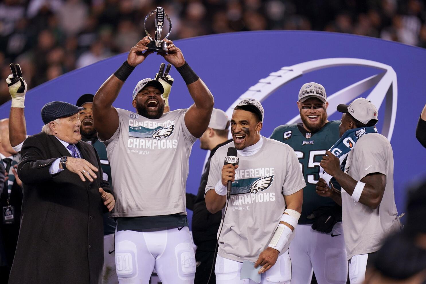 Hurts, Eagles soar into Super Bowl, rout ers for NFC title   AP News