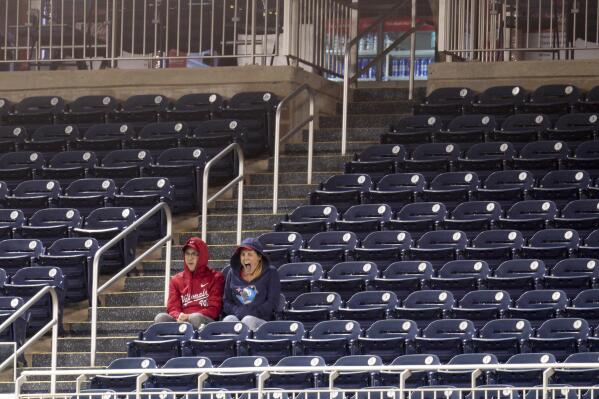 Atlanta, USA. May 08, 2021: A full capacity crowd attends a MLB
