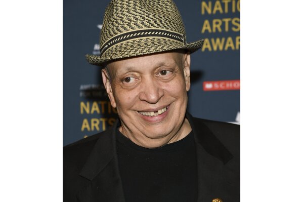 FILE - Author Walter Mosley attends the 2018 National Art Awards in New York on Oct. 22, 2018. Mosley, who is among the most acclaimed crime novelists of his time, is receiving an honorary National Book Award. He will formally receive the medal during a Nov. 18 ceremony that will be held online because of the coronavirus pandemic. (Photo by Evan Agostini/Invision/AP, File)