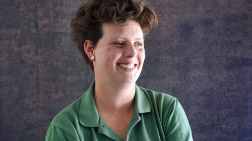 Author Natalie Beach poses for a portrait in Los Angeles on Friday, June 23, 2023, to promote her book 