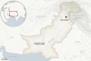 Este é um mapa localizador do Paquistão com sua capital, Islamabad, e a região da Caxemira.  (Foto AP)
