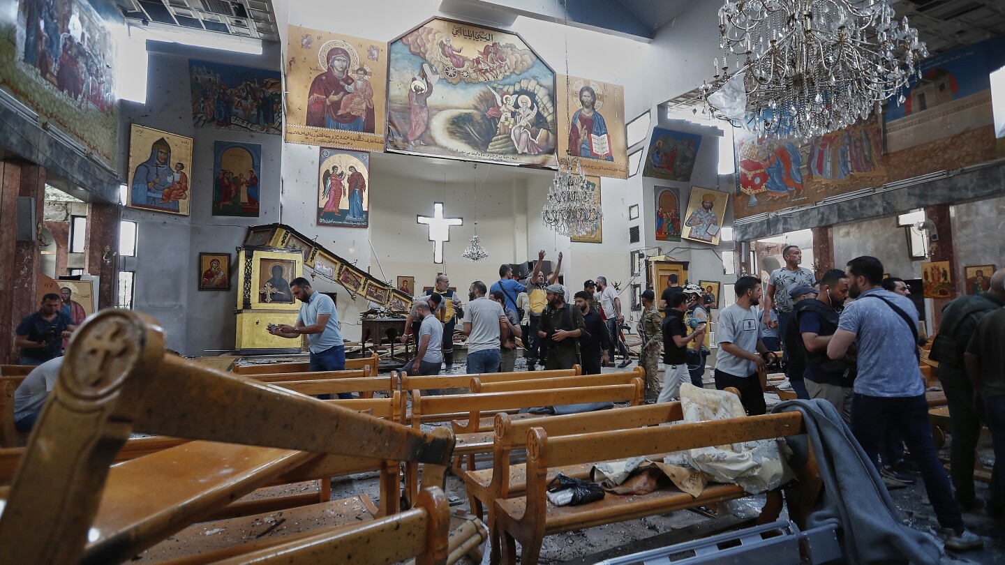Suicide bomber kills at least 22 in Greek Orthodox church in Syria during Divine Liturgy