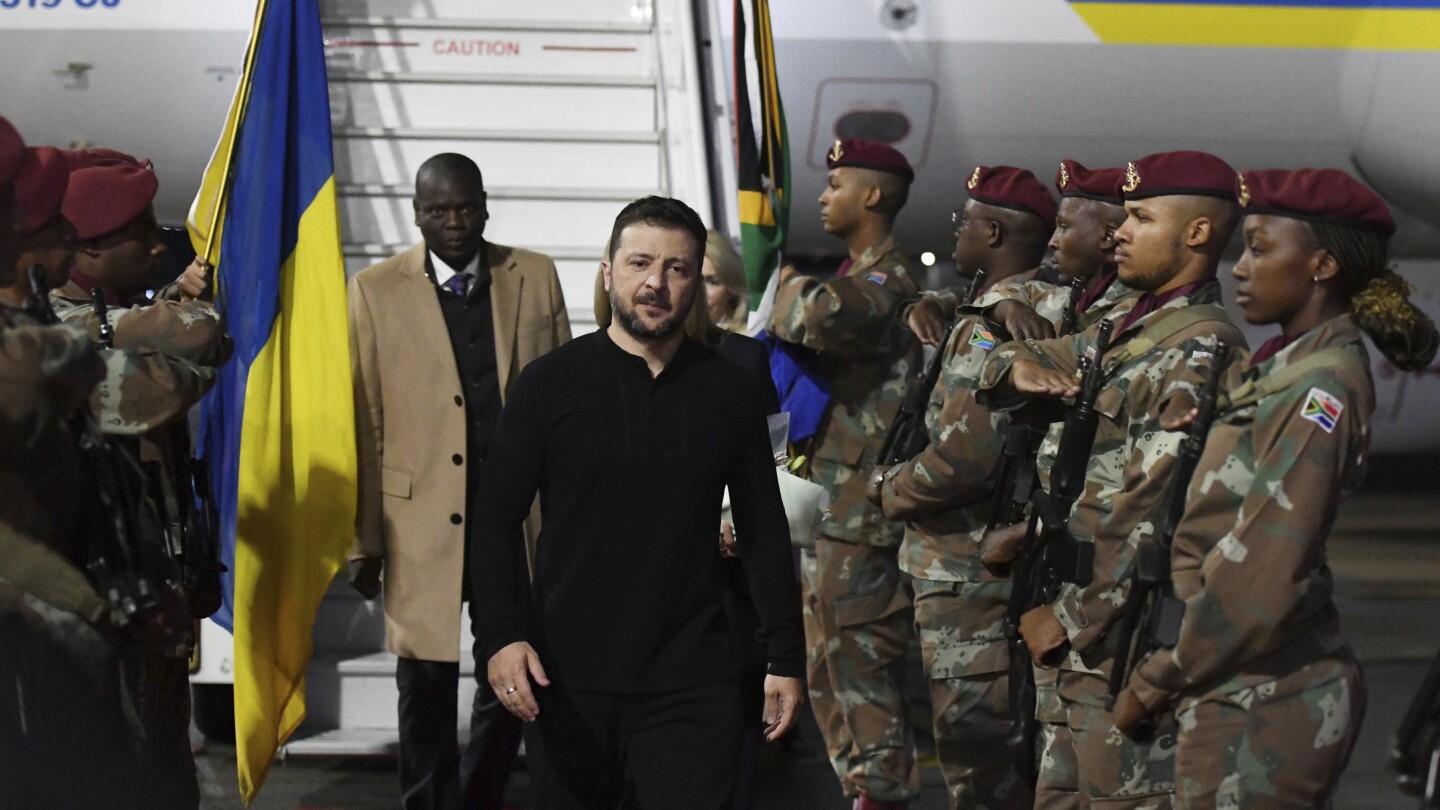 Zelenskiy visits South Africa, seeks peace talks amid Ukraine-Russia war