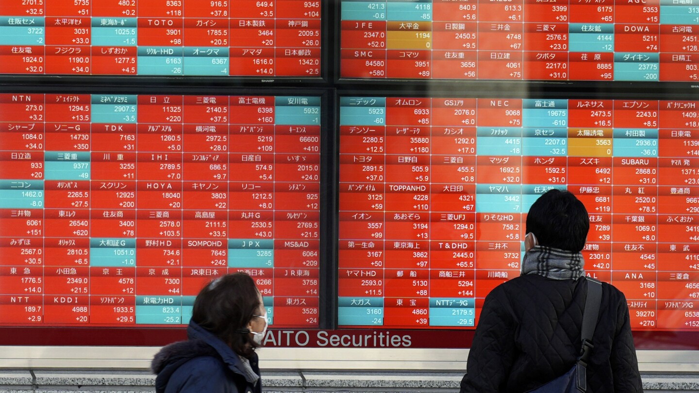 Фондов пазар днес: Азиатските акции са смесени, след като акциите на технологичните компании понижиха Уолстрийт