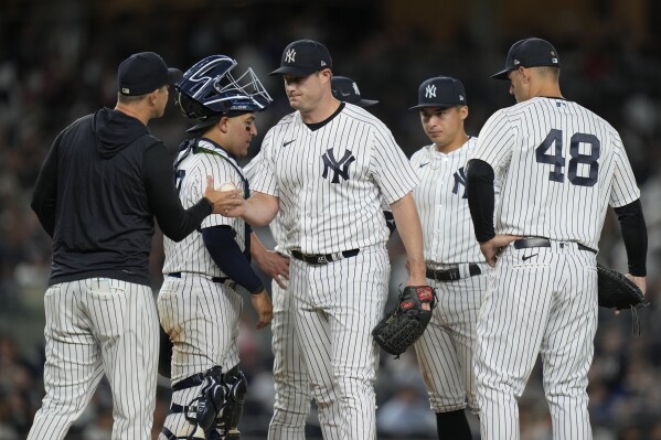 Cole gets 5th win, Yankees hit 3 HRs in 4-2 win at Texas - The San Diego  Union-Tribune