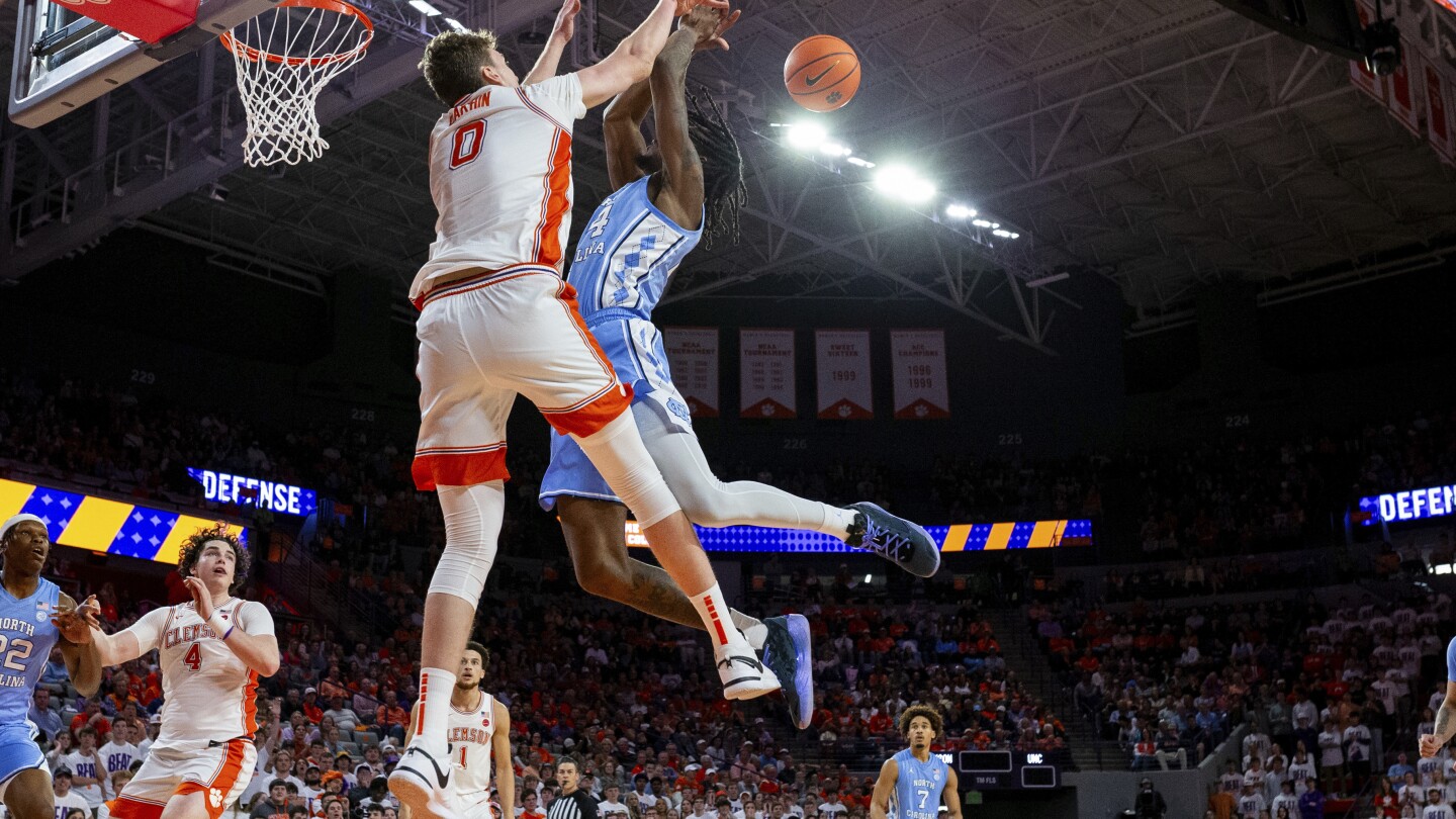 No. 23 Clemson rolls to 85-65 win over North Carolina