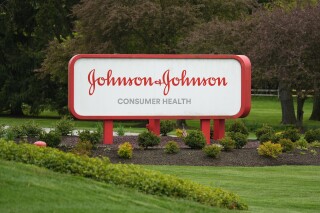 FILE - Johnson & Johnson Consumer Health in Flourtown, Pa., Friday, April 28, 2023. A subsidiary of Johnson & Johnson is now proposing paying approximately $6.48 billion over 25 years as part of a settlement to cover allegations that its baby powder containing talc caused ovarian cancer. J&J said that the reorganization plan for the subsidiary that was being announced on Wednesday, May 1, 2024, was significantly different from the previous reorganization that was announced. (AP Photo/Matt Rourke)