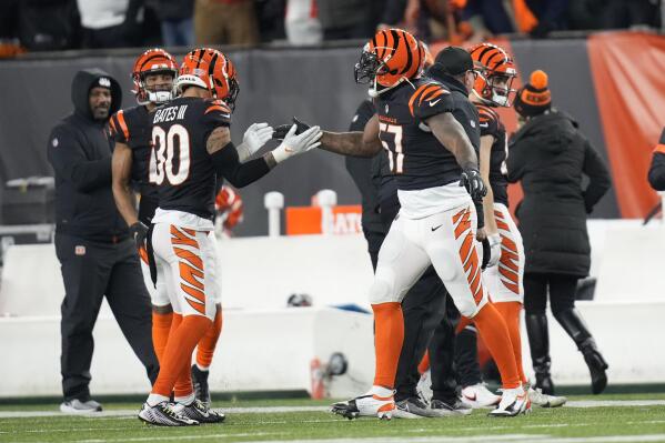 Cincinnati Bengals quarterback Joe Burrow (9) looks out to his receivers  during an NFL football game between the Indianapolis Colts and Cincinnati  Bengals, Sunday, Oct. 18, 2020, in Indianapolis. (AP Photo/Zach Bolinger