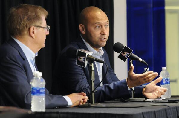 Marlins Shortstop Miguel Rojas reacts to Derek Jeter stepping down as CEO