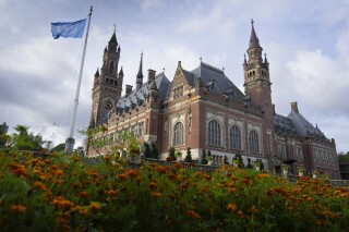 La sede de la Corte Internacional de Justicia en La Haya, Holanda, el 19 de septiembre de 2023. . (AP Foto/Peter Dejong)