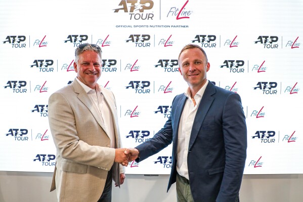 PM-International CEO & Founder Rolf Sorg (left) and ATP CEO Massimo Calvelli (right) during the signing of partnership between ATP and FitLine. / More information via ots and www.presseportal.de/en/nr/29463 / The use of this image for editorial purposes is permitted and free of charge provided that all conditions of use are complied with. Publication must include image credits.