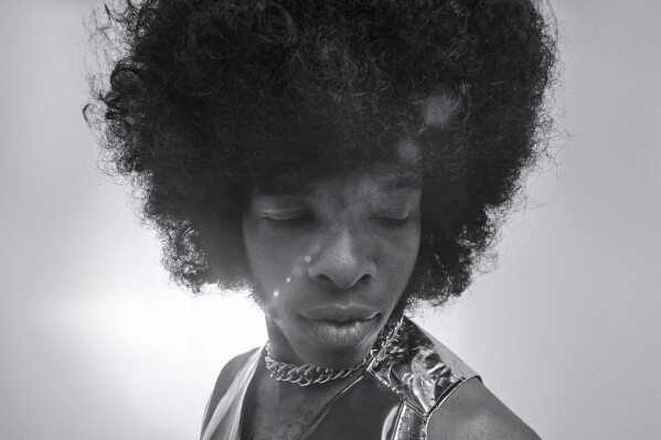 This image released by Sundance Institute shows musician Sly Stone from the film "SLY LIVES! (aka The Burden of Black Genius)" by Ahmir "Questlove" Thompson, an official selection of the 2025 Sundance Film Festival. (Stephen Paley/Sundance Institute via AP)