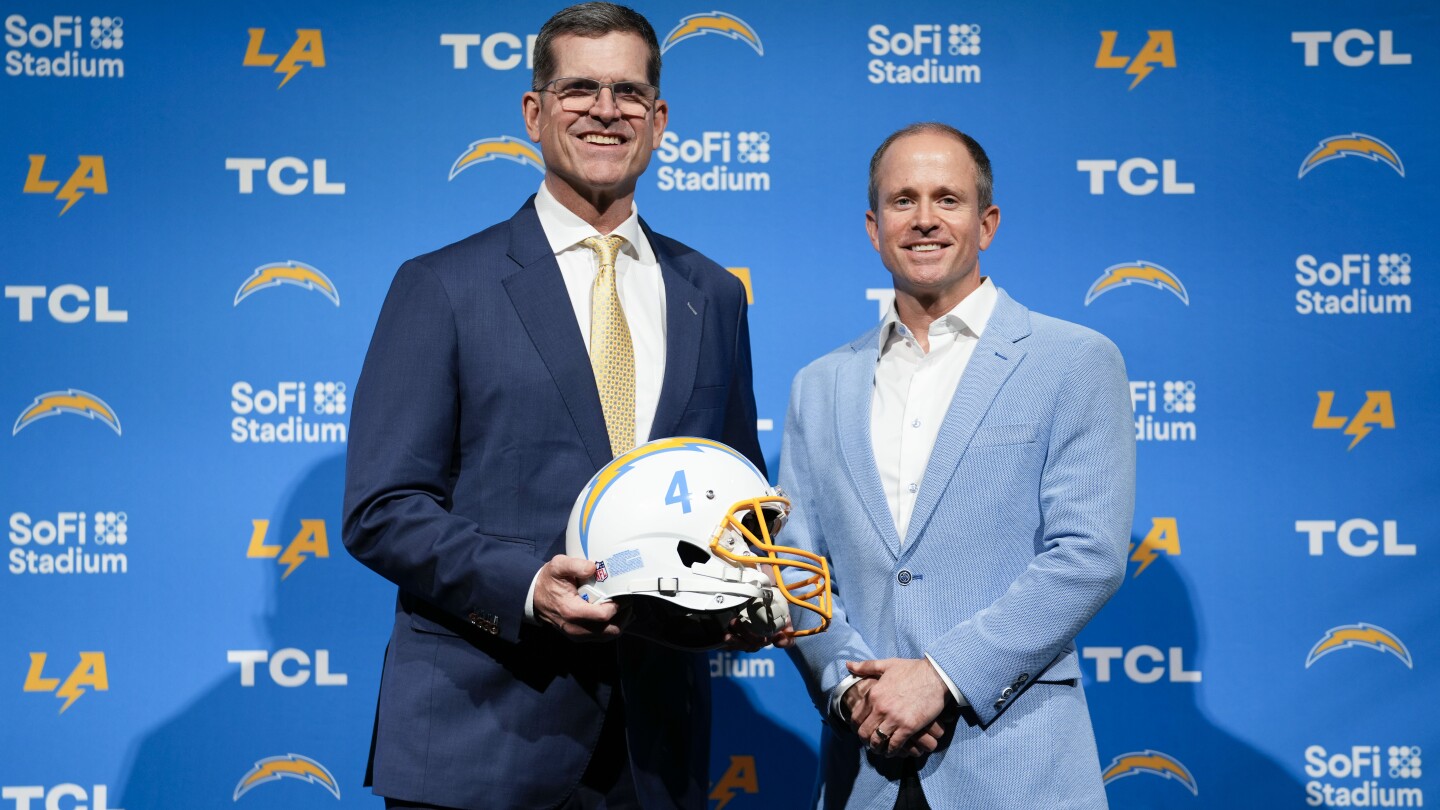 Jim Harbaugh is ready to resume his chase of a Super Bowl title with the Chargers