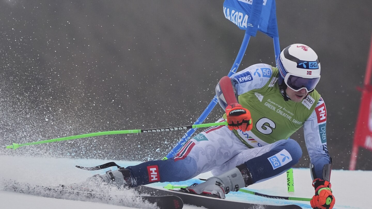 Kristoffersen Wins World Cup Giant Slalom, Denies Pinheiro Braathen Historic Victory