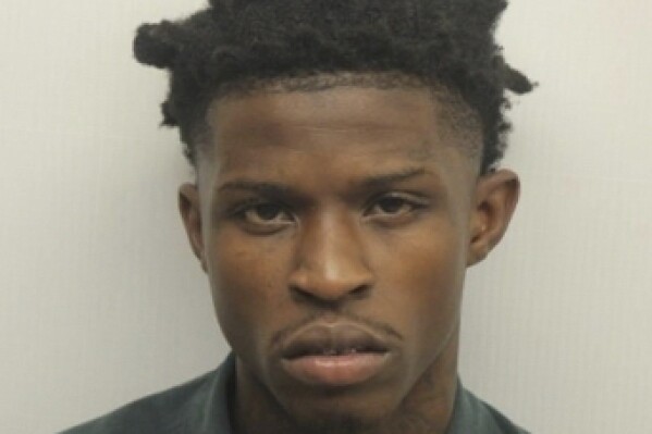 This jail booking photo released by the Chatham County Sheriff's Office in Savannah, Ga., shows Tyquian Terrel Bowman, a rapper also known as Quando Rondo. Bowman was jailed on gang and drug charges on Friday, June 16, 2023. (Chatham County Sheriff's Office via AP)