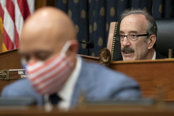 Committee Chairman Rep. Eliot Engel, D-N.Y.,  speaks during a House Committee on Foreign Affairs hearing looking into the firing of State Department Inspector General Steven Linick, Wednesday, Sept...