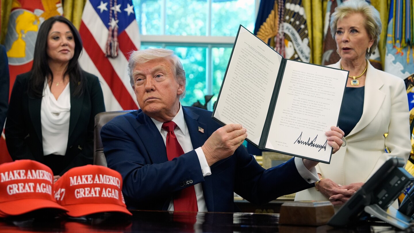 Trump signs executive orders targeting colleges, plus schools' equity efforts