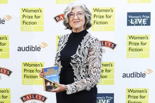 Author Barbara Kingsolver attends the 2023 Women's Prize For Fiction Winner's Ceremony, in London, Wednesday, June 14, 2023. American novelist Barbara Kingsolver won the prestigious Women’s Prize for Fiction for a second time Wednesday with “Demon Copperhead,” the Dickens-inspired tale a boy's struggle against the odds. (Ian West/PA via AP)