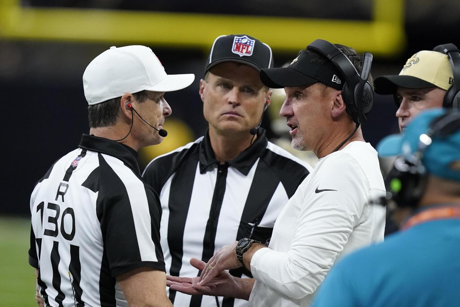 Referee Shawn Smith (14) during an NFL football game between the