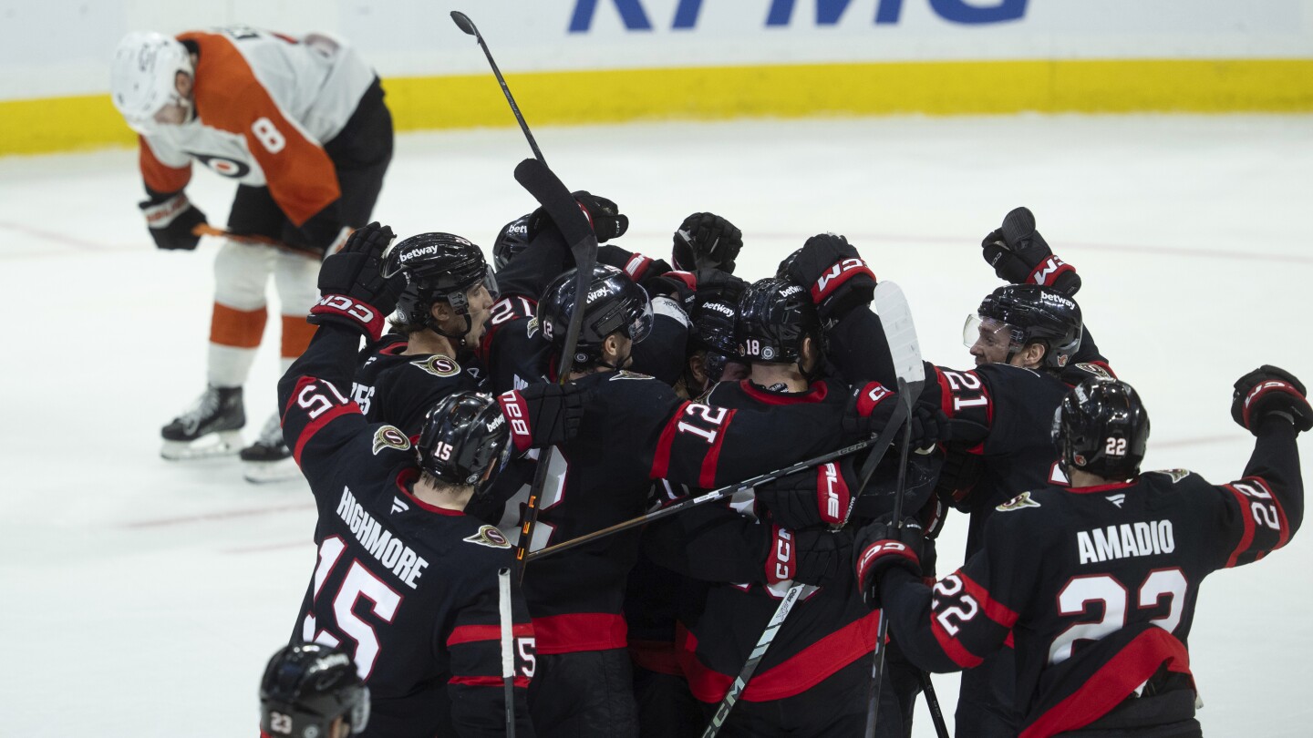Stutzle's OT Goal Leads Senators Past Flyers 4-3