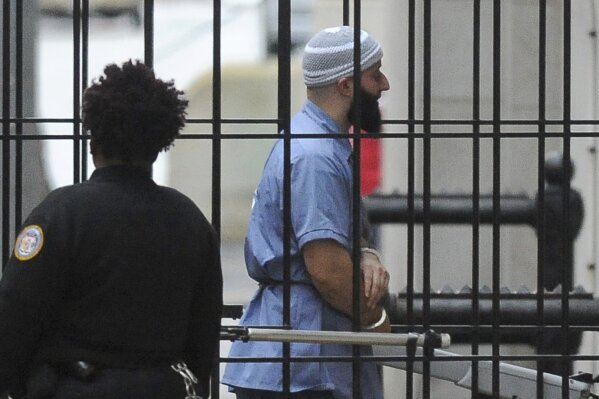 
              FILE - In this Feb. 3, 2016 file photo, Adnan Syed enters Courthouse East in Baltimore prior to a hearing. Maryland’s highest court has denied a new trial for Syed whose murder convi...