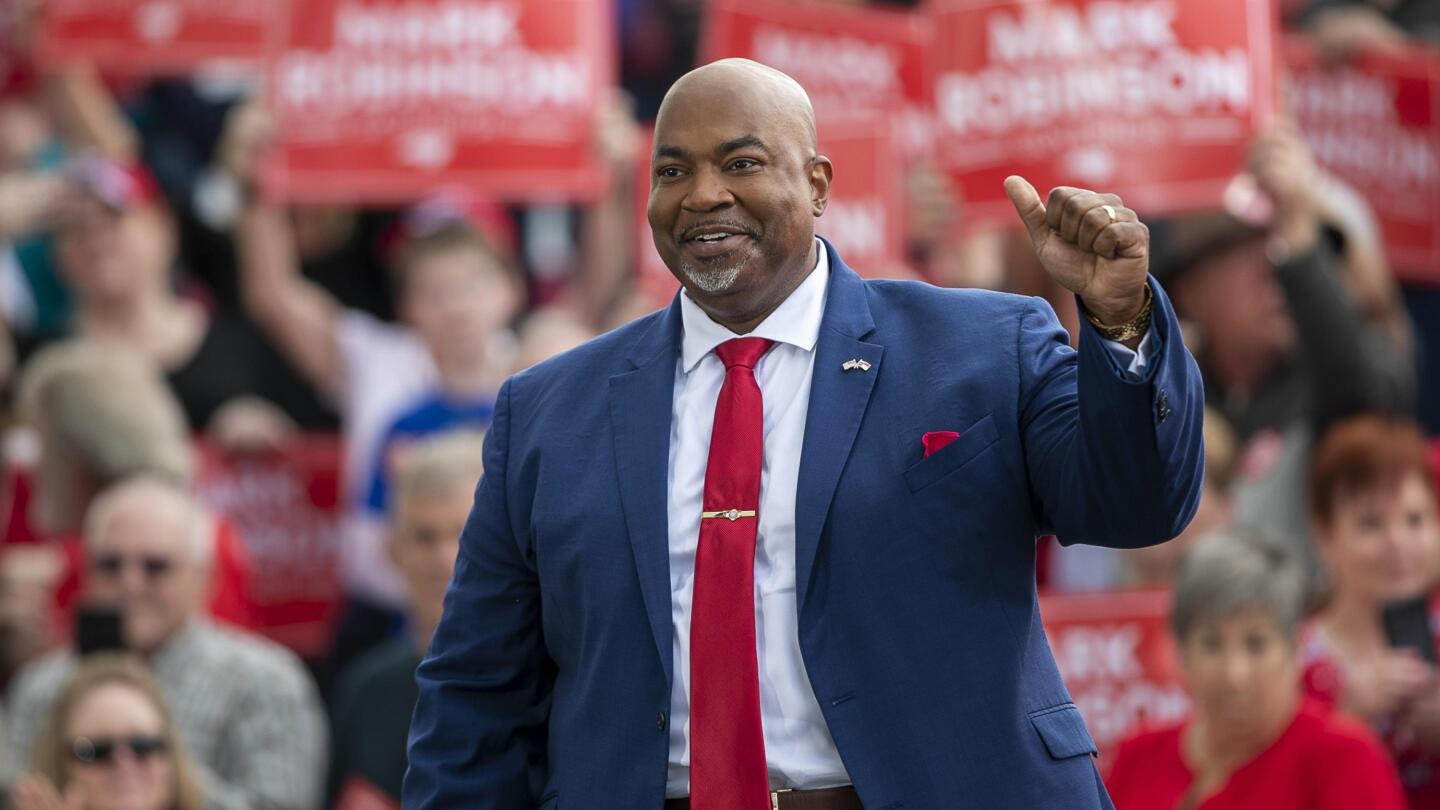 Trump pledges to endorse Mark Robinson for North Carolina governor AP