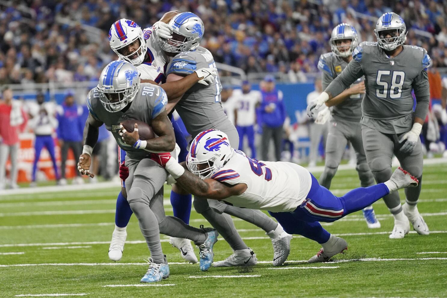 Bills edge Lions on late field goal for Thanksgiving victory - The