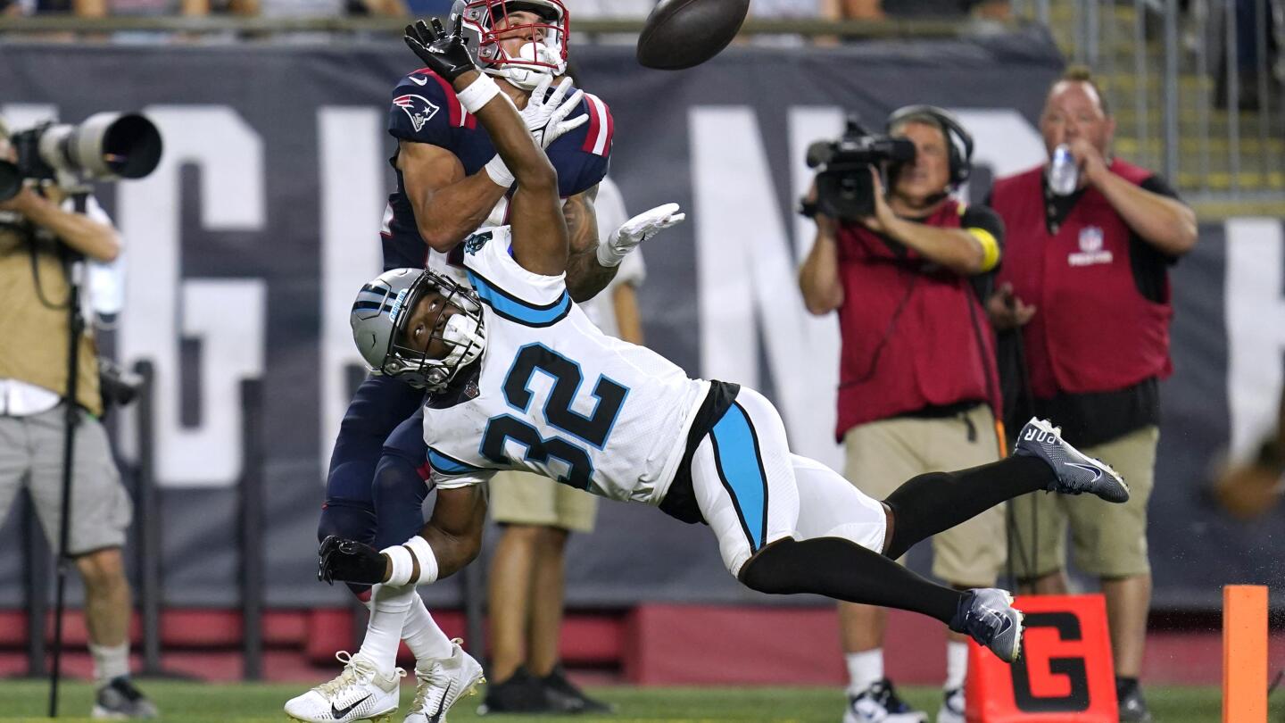 Jones helps Patriots beat Panthers 20-10 in preseason game