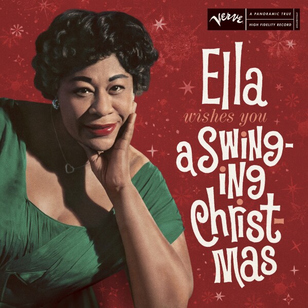 This cover image released by UMg shows “Ella Wishes You A Swinging Christmas” by Ella Fitzgerald. (UMG via AP)