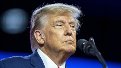 FILE - Former President Donald Trump speaks at the Conservative Political Action Conference, CPAC 2023, Saturday, March 4, 2023, at National Harbor in Oxon Hill, Md. A federal judge upheld a $5 million jury verdict against Trump on Wednesday, July 19, rejecting the former president’s claim that the award was excessive and that a jury in a civil case vindicated him by failing to conclude that he raped a columnist in a luxury department store dressing room in the 1990s.(AP Photo/Alex Brandon, File)