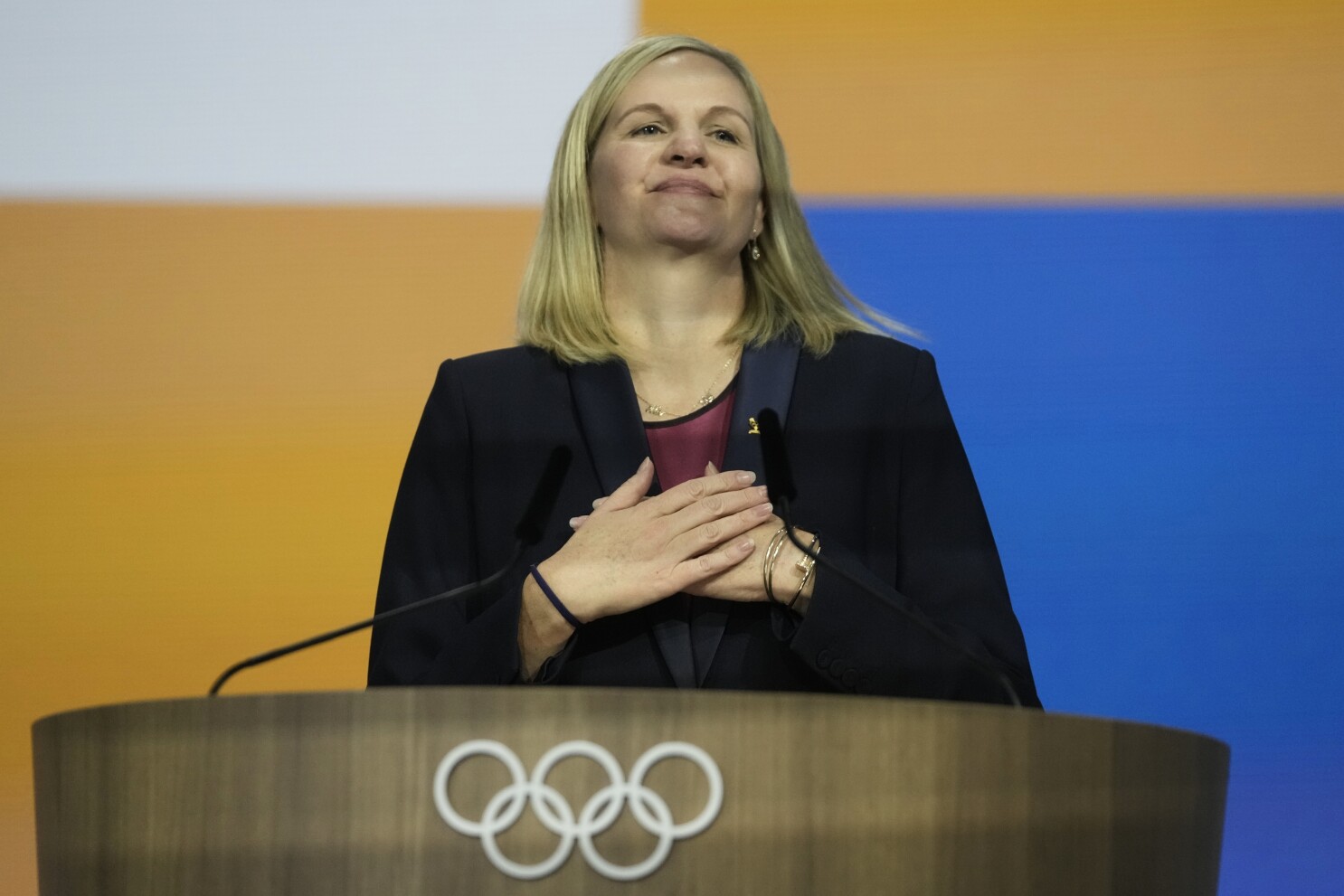 New IOC president Kirsty Coventry starts work with challenges for LA Games