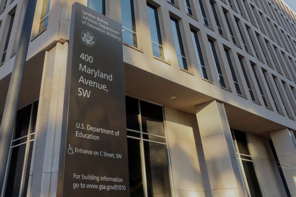 The U.S. Department of Education building is seen in Washington, Tuesday, Dec. 3, 2024. (AP Photo/Jose Luis Magana, File)