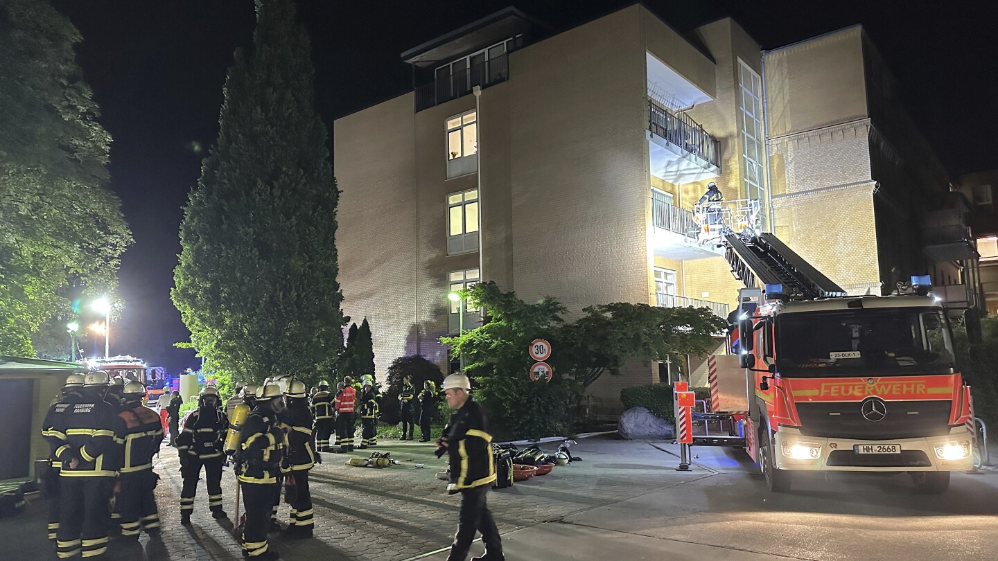 3 patients are killed in a fire at a hospital in Germany. Another patient is detained
