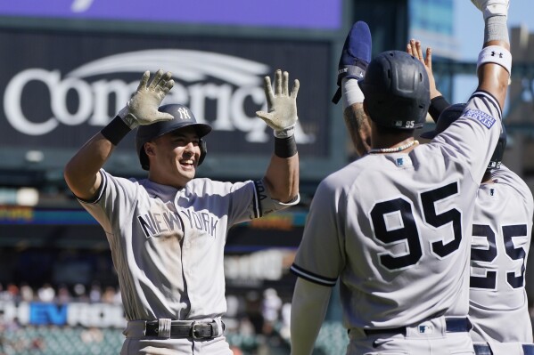Volpe becomes 20-20 player as Yankees lose to Tigers 4-3 in 10-inning  series finale