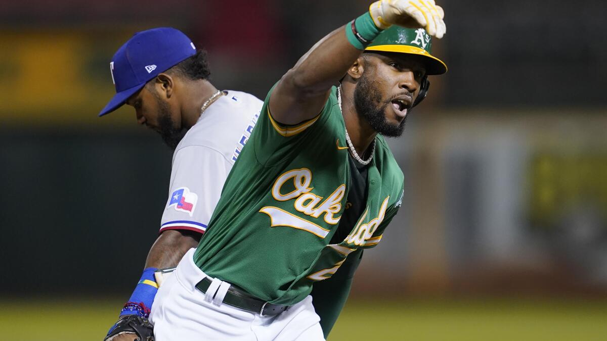 Olson's 4 RBIs lead A's past Rangers for 3rd straight win