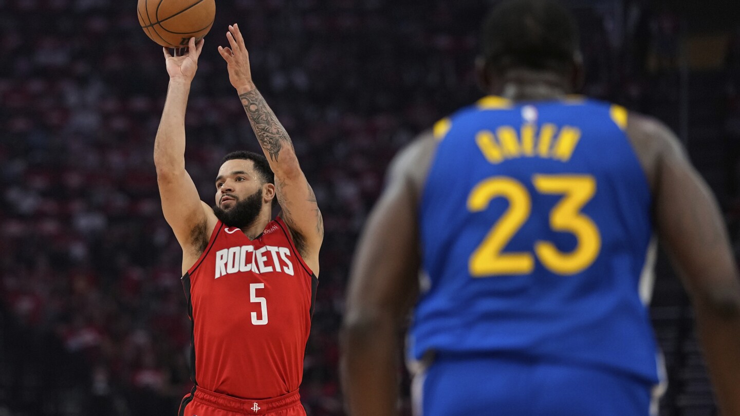 VanVleet and Thompson lead the way as Rockets avoid elimination, routing Warriors 131-116 in Game 5