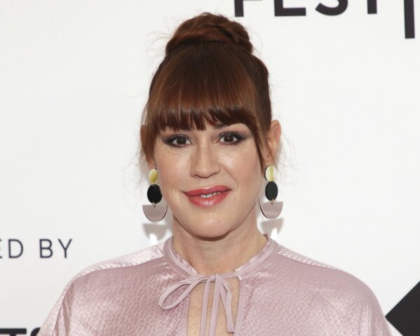 
              FILE - In this April 24, 2018, file photo, Actress Molly Ringwald attends a screening during the 2018 Tribeca Film Festival in New York. In John Hughes’ “Sixteen Candles,” Ringwald played Samantha Baker, the movie's adolescent love interest. She has since grown somewhat uncomfortable with some of the material that made her one of the 1980s’ biggest young stars. But, as she says, “Erasing history is a dangerous road when it comes to art." (Photo by Brent N. Clarke/Invision/AP, File)
            