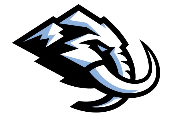 This graphic provided by the Smith Entertainment Group shows the new logo and branding for Utah’s NHL hockey club, now called the Utah Mammoth. (Smith Entertainment Group via AP)