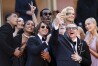Greg Tarzan Davis, from left, Hayley Atwell, Angela Bassett, Tom Cruise, Tramell Tillman, director Christopher McQuarrie, Hannah Waddingham, Simon Pegg and Pom Klementieff pose for photographers upon arrival at the premiere of the film 'Mission: Impossible - The Final Reckoning' at the 78th international film festival, Cannes, southern France, Wednesday, May 14, 2025. (Photo by Scott A Garfitt/Invision/AP)