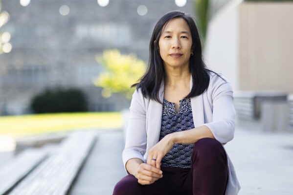 This undated photo provided by the John D. and Catherine T. MacArthur Foundation shows Linsey Marr, an environmental engineer and professor at Virginia Tech who studies airborne pathogens. The John D. and Catherine T. MacArthur Foundation announced Wednesday, Oct. 4, 2023, that Marr is one of the 2023 class of MacArthur Fellows, often known as recipients of the 