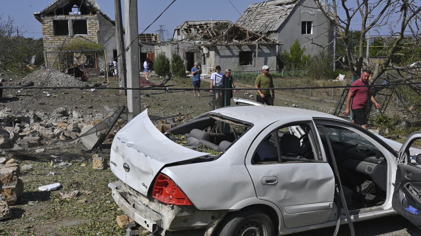 Russian missiles and drones strike across Ukraine and kill at least 4 people