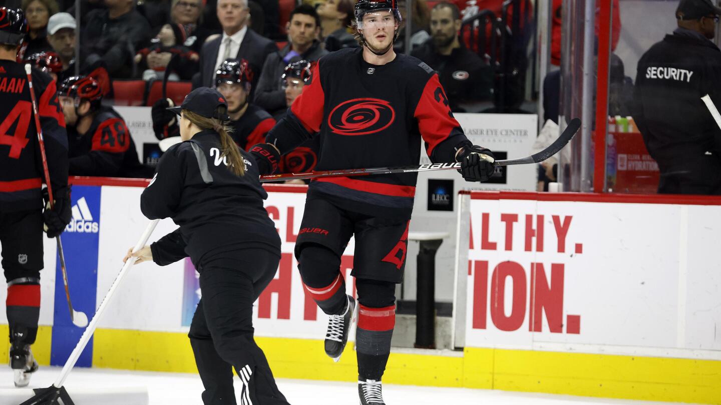 Hurricanes' Svechnikov to miss opener as ACL recovery continues