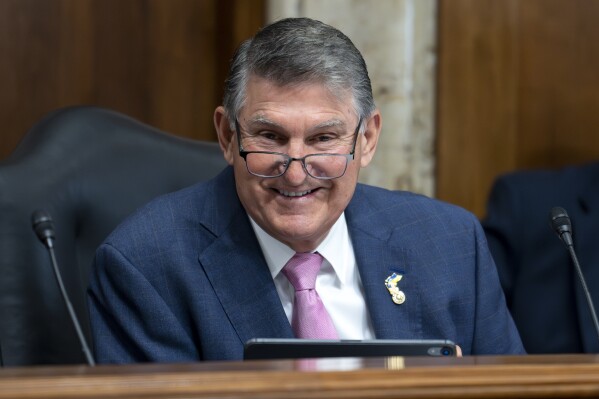 Sen. Joe Manchin, D-W.Va., chairs a hearing of the Senate Energy and Natural Resources Committee on the health of the electrical power grid, at the Capitol in Washington, June 1, 2023. Manchin announced he won't seek reelection in 2024, giving Republicans a prime opportunity to pick up a seat in the heavily GOP state. (AP Photo/J. Scott Applewhite, File)