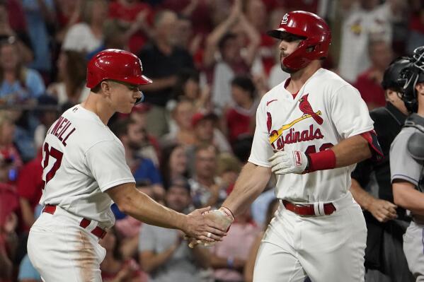 O'Neill's game-ending HBP lifts Cards over Rockies 5-4