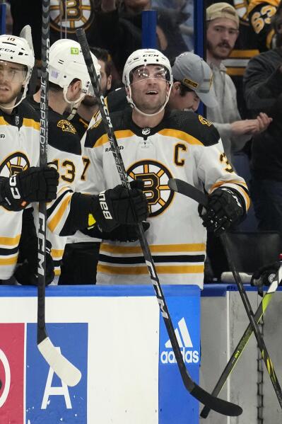 Charlie Coyle's Reaction To Patrice Bergeron-Less Bruins Practice