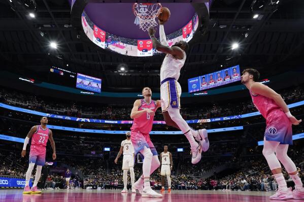 Davis scores 55 points, leads Lakers over Wizards 130-119