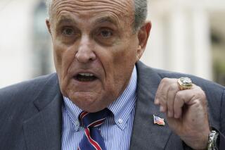 FILE - Former New York City Mayor Rudy Giuliani speaks during a news conference, Tuesday, June 7, 2022, in New York. In a legal complaint filed in New York, Monday, May 15, 2023, a woman who says she worked as an off-the-books employee for Giuliani during his stint as Donald Trump’s personal lawyer alleges that the former New York City mayor coerced her into sex and owes her nearly $2 million in unpaid wages. (AP Photo/Mary Altaffer, File)